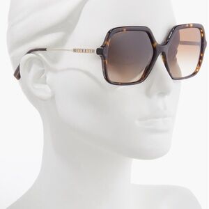 Burberry Tortoise Shell 59mm Square Sunglasses